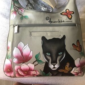 Anuschka Hand - painted Leather Hobo